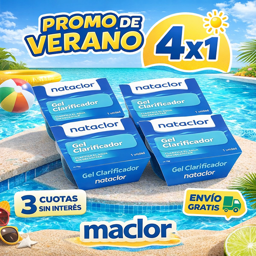 Gel limpiador de piletas 4x1