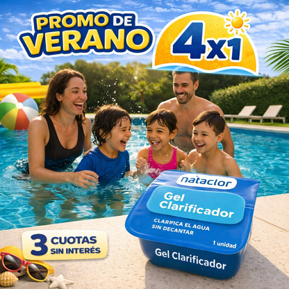 Gel limpiador de piletas 4x1