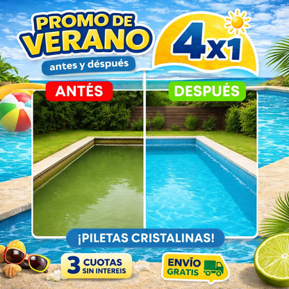 Gel limpiador de piletas 4x1