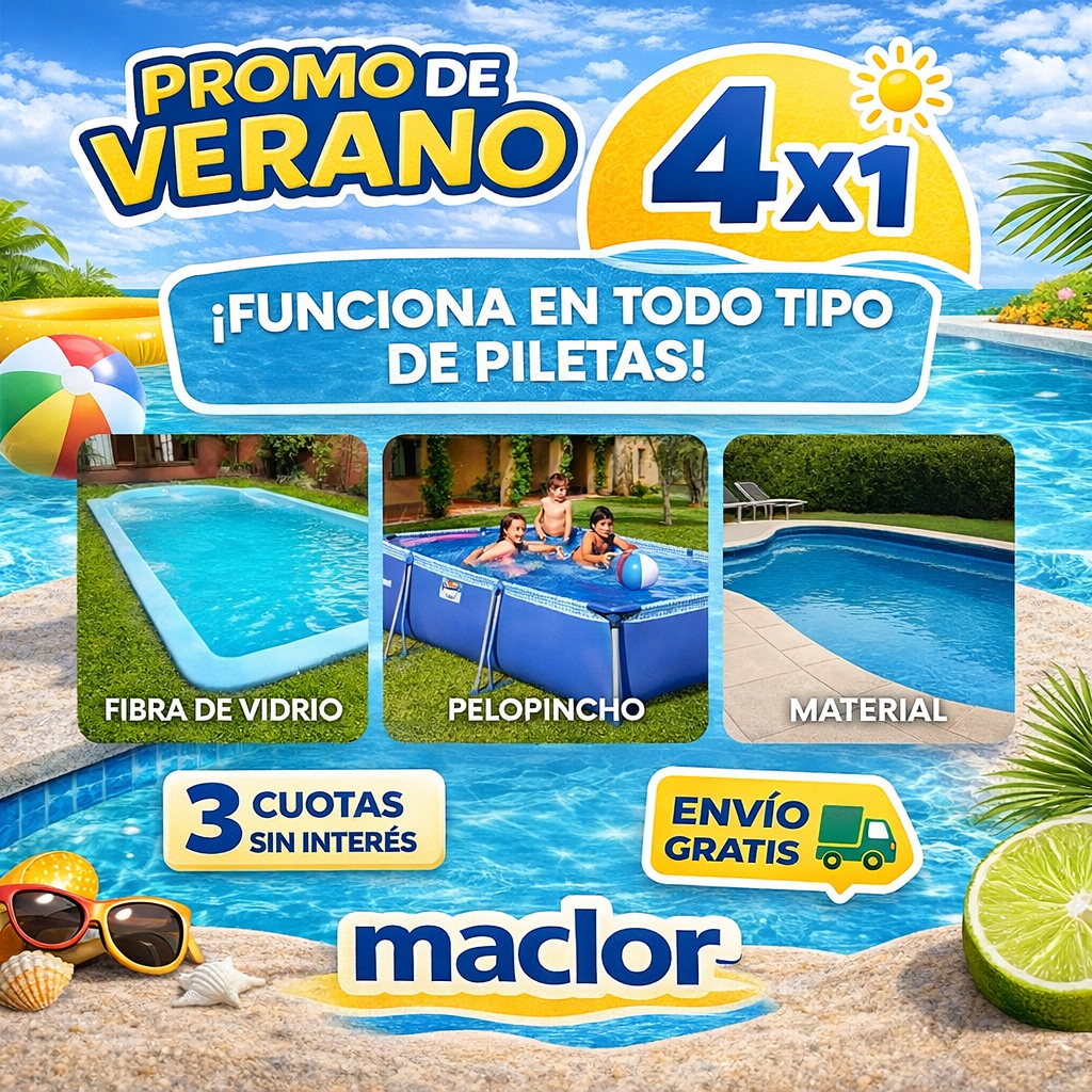 Gel limpiador de piletas 4x1